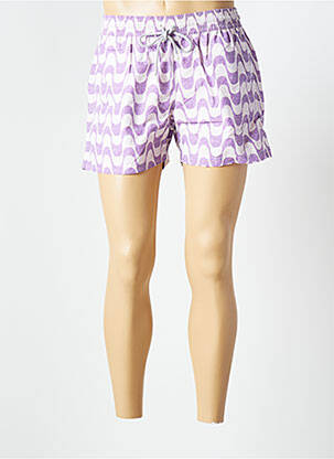 Șort de baie imprimeu fantezie violet COLLECTION bărbat