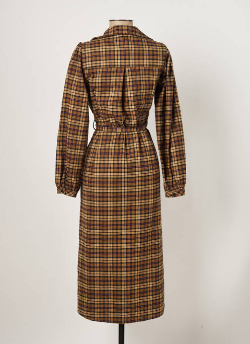 Rochie lungă maro IMPREVU femeie