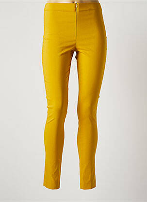 Pantalon slim galben LAUREN VIDAL femeie