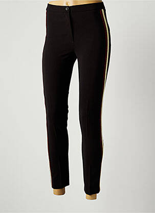 Pantalon slim mărime normală mărime normală negru LAUREN VIDAL femeie
