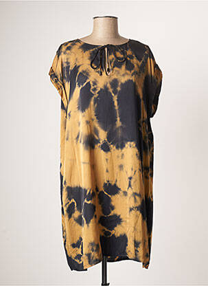 Rochie midi bej LAUREN VIDAL femeie