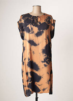 Rochie midi portocaliu LAUREN VIDAL femeie