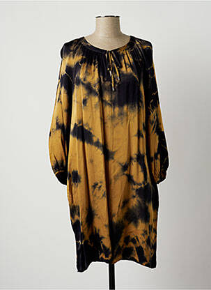 Rochie midi bej LAUREN VIDAL femeie