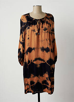 Rochie midi portocaliu LAUREN VIDAL femeie