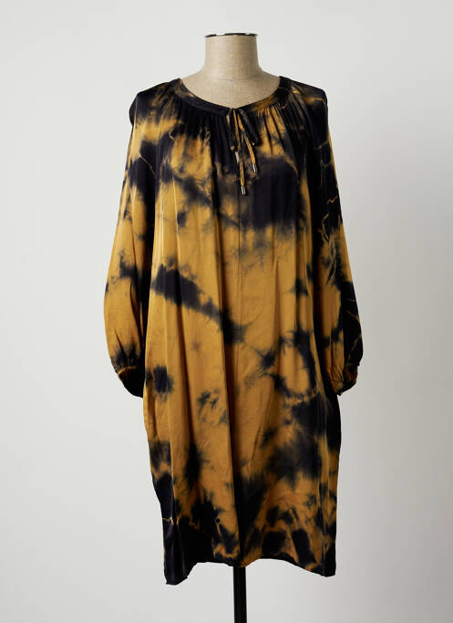 Rochie midi bej LAUREN VIDAL femeie