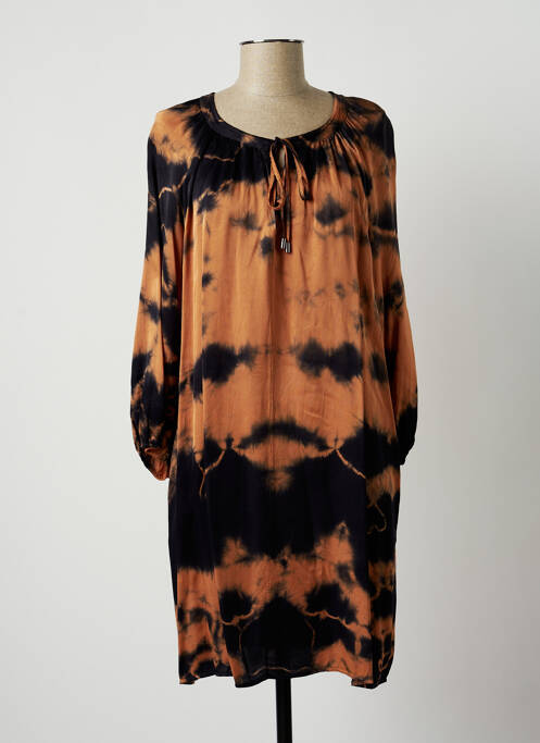 Rochie midi portocaliu LAUREN VIDAL femeie