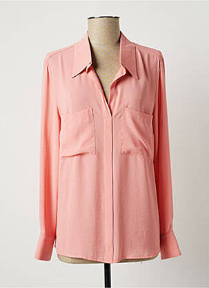 Cămașă buzunare la piept mâneci lungi portocaliu LAUREN VIDAL femme