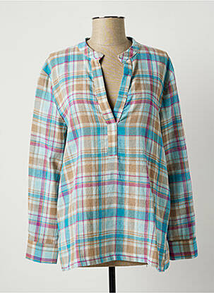 Bluză albastru LAUREN VIDAL femeie