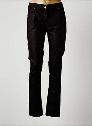 Pantalon slim elasticitate mărime normală negru LAUREN VIDAL femeie