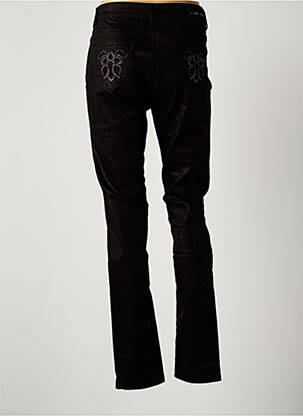 Pantalon slim elasticitate mărime normală negru LAUREN VIDAL femeie
