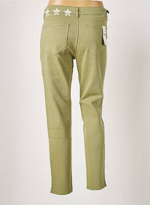 Pantalon slim elasticitate mărime normală verde FIVE femeie