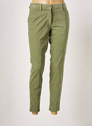 Pantalon chino închidere cu fermoar sub clapetă cu nasturi mărime normală verde MASON'S femeie