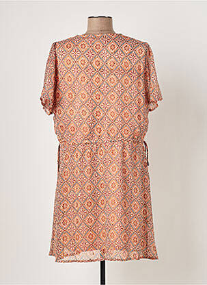 Rochie scurtă croială fluidă mâneci scurte portocalie VILA femeie
