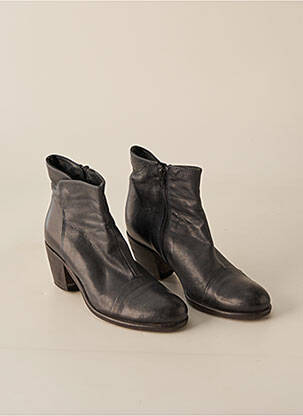 Botine/ghete material neted toc de 4 la 6 cm negru MORENA GABBRIELLI femeie