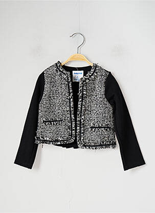 Jachete casual guler rotund negru MAYORAL fată