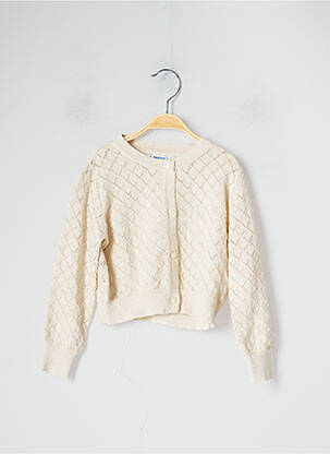 Vestă cu mâneci lungi bej MAYORAL fată