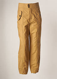 Pantalon drept talie cu cleme talie înaltă bej MAISON SCOTCH femme