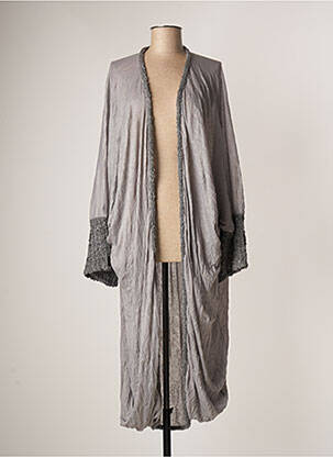 Vestă cu mâneci lungi gri BATISTAME femeie