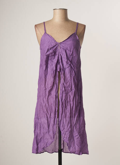 Tunică mâneci lungi violet CATY LESCA femeie