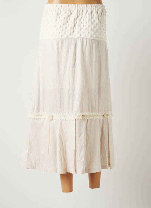 Fustă lungă bej BATISTAME femeie