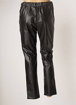 Pantalon slim talie elastică mărime normală negru VIE TA VIE femeie