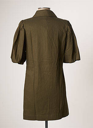 Rochie scurtă mâneci scurte mâneci scurte verde LAURE + MAX femeie