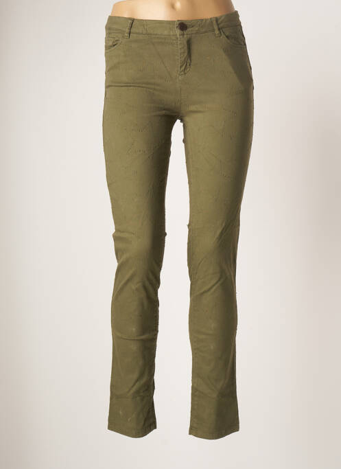 Pantalon slim verde MAYJUNE femeie