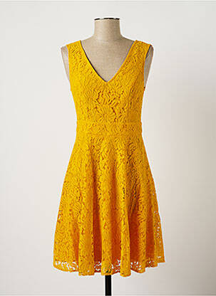 Rochie midi galben MORGAN femeie