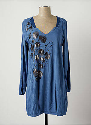 Tunică mâneci lungi albastru ELISA CAVALETTI femeie