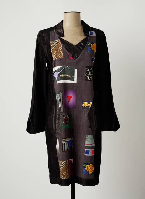 Rochie midi negru ELISA CAVALETTI femeie