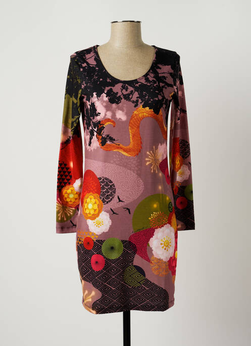 Rochie scurtă roz ANATOPIK femeie