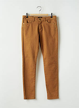 Pantalon slim talie joasă talie joasă maro ONE STEP femeie