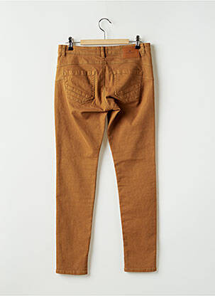 Pantalon slim talie joasă talie joasă maro ONE STEP femeie