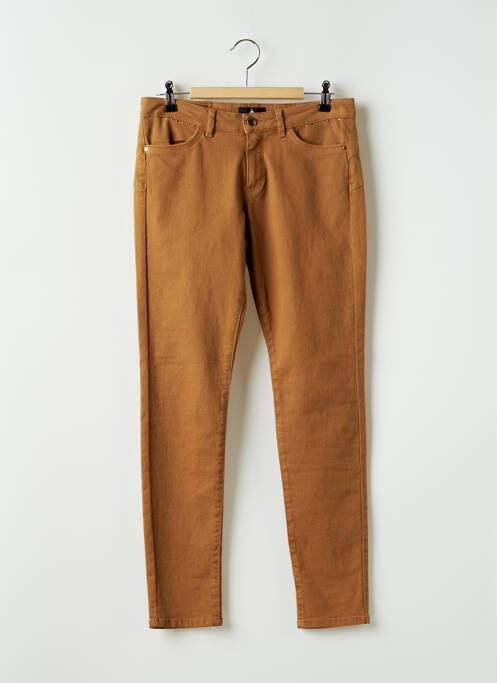 Pantalon slim maro ONE STEP femeie