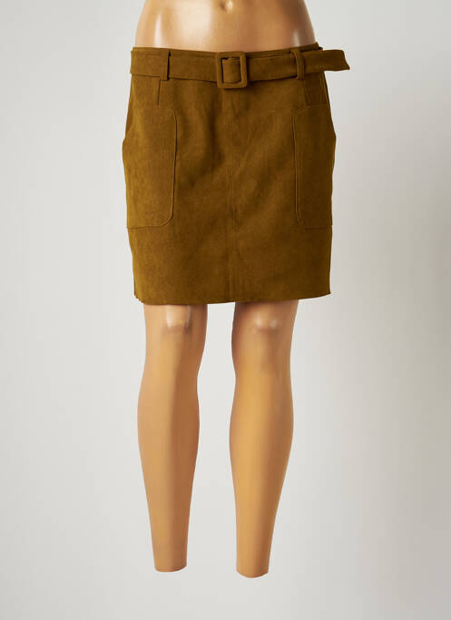 Fustă scurtă verde SEE U SOON femeie