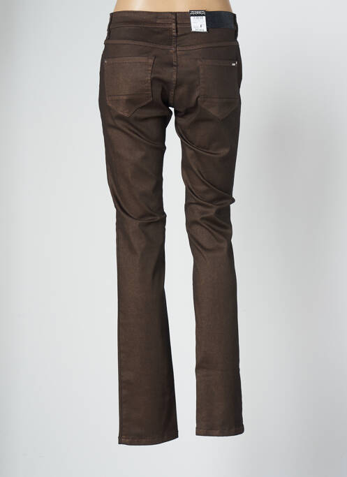 Pantalon slim maro ZERRES femeie