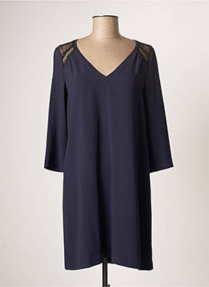 Rochie scurtă mâneci 3/4 mâneci 3/4 albastru PABLO femeie