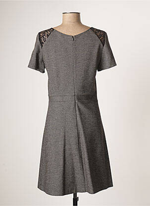 Rochie midi mâneci scurte mâneci scurte gri PABLO GERARD DAREL femeie