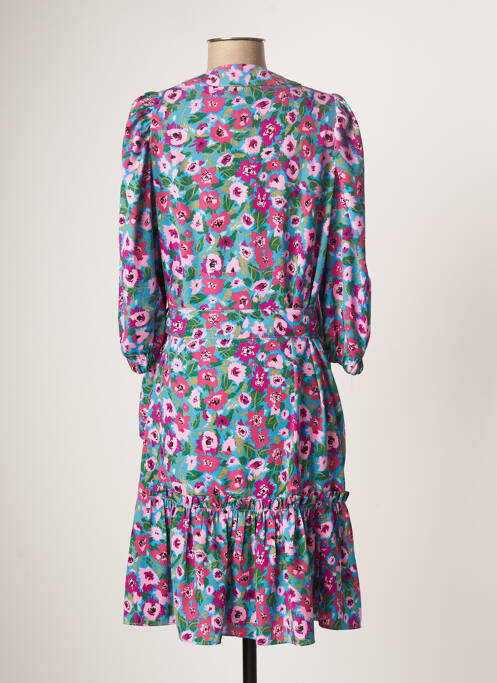 Rochie midi roz MISS TIC femeie