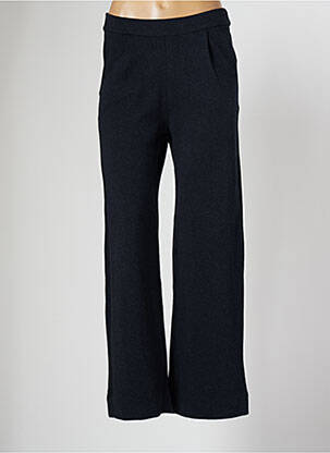 Pantalon larg albastru MAJESTIC FILATURES femeie