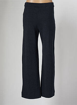 Pantalon larg buzunare talie înaltă albastru MAJESTIC FILATURES femeie