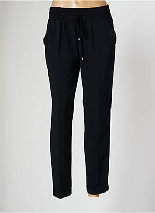 Pantalon drept țesătură crep mărime normală negru EMA BLUE'S femeie