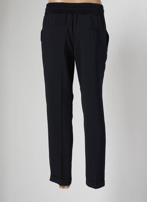 Pantalon drept talie elastică mărime normală negru EMA BLUE'S femme
