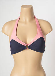 Sutien de costum de baie elasticitate top sutien modelat albastru LIDEA femme