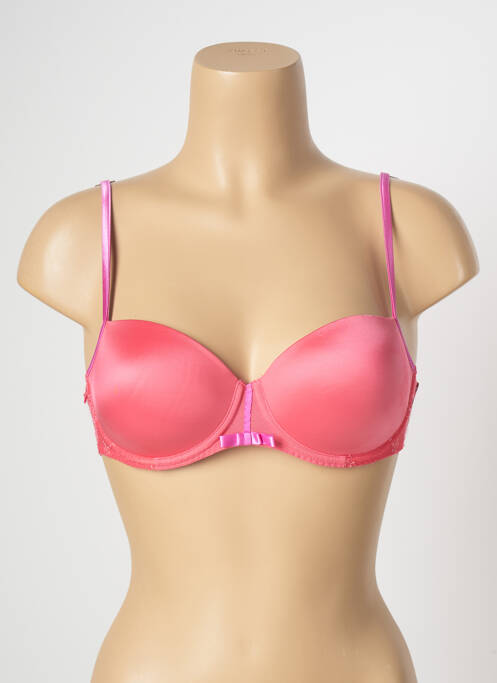 Sutien efect material satinat top sutien modelat roz MARIE JO femme