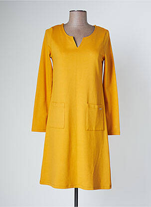 Rochie scurtă galben MALOKA femeie