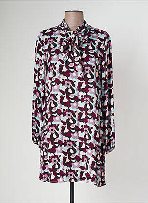 Rochie scurtă mâneci lungi mâneci lungi violet COMPAÑIA FANTASTICA femeie
