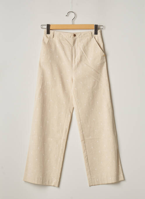 Pantalon drept bej I-COTON femeie