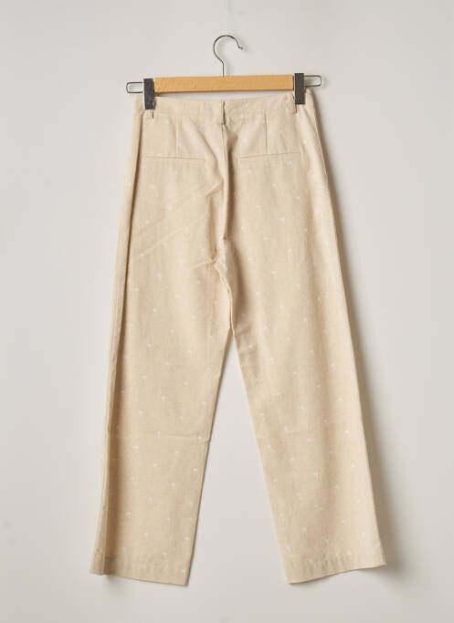 Pantalon drept bej I-COTON femeie