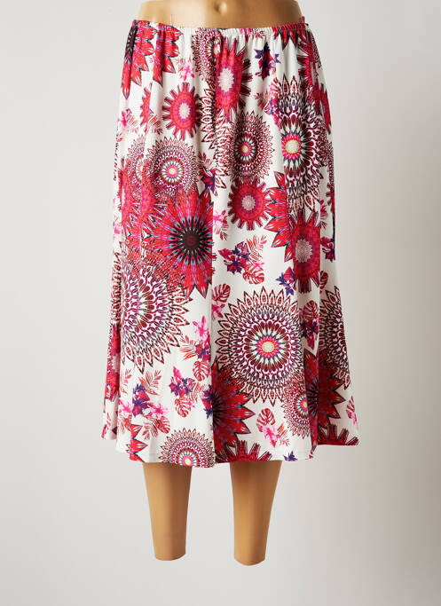 Fustă midi roz JUMFIL femeie